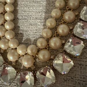 Kate Spade Cream Pearl and Crystal Necklace